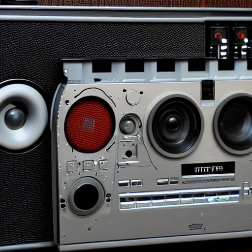 Image similar to ghetto blaster, music system, detail photo