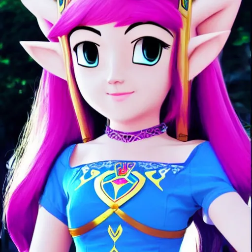 Image similar to cute Princess Zelda from skyward sword