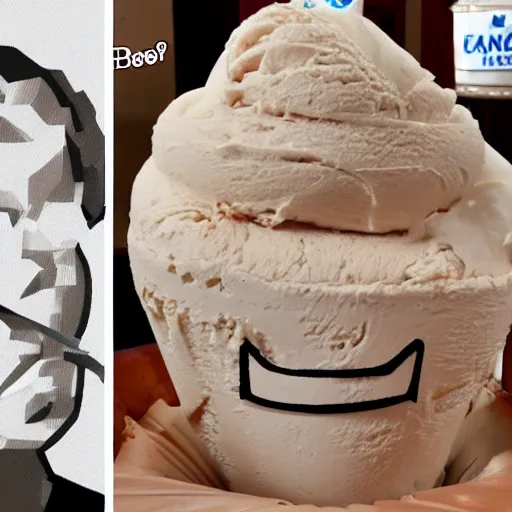 Image similar to jerma 9 8 5 made out of ice cream, high defintion