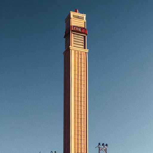 Image similar to sutro tower in san francisco, fantasy, digital art, artstation, octane render