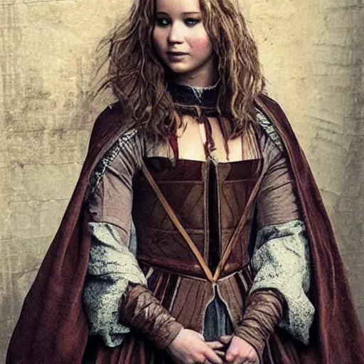 Prompt: jennifer lawrence in renaissance cosplay