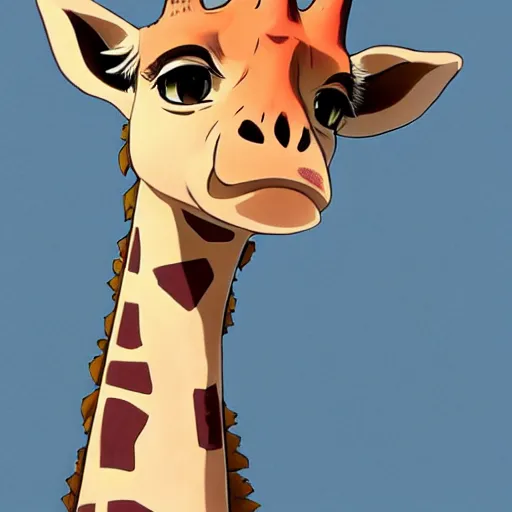 Prompt: a giraffe wearing a pink dress, illustration concept art anime key visual trending pixiv fanbox by wlop and greg rutkowski and makoto shinkai and studio ghibli and kyoto animation symmetrical facial features
