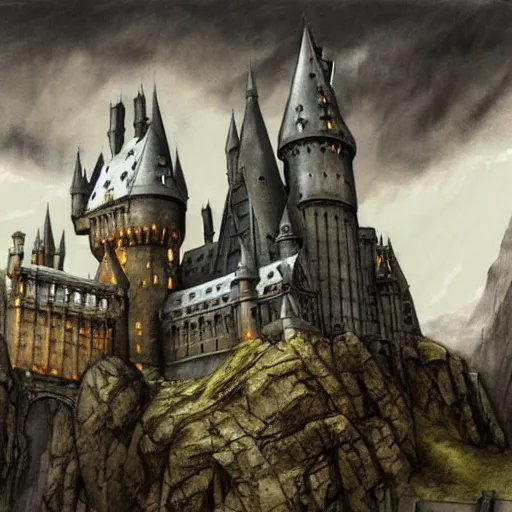 Image similar to inside hogwarts castle, a detailed matte painting by anton pieck, deviantart contest winner, fantasy art, concept art, official art, matte drawing