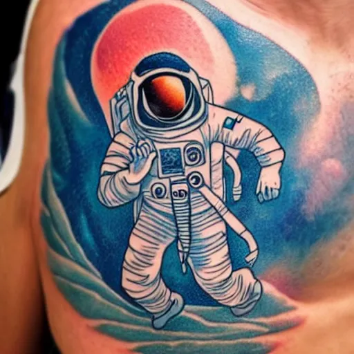 Image similar to astronaut tattoo
