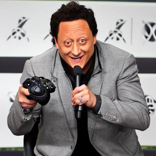 Image similar to rob schneider is an xbox