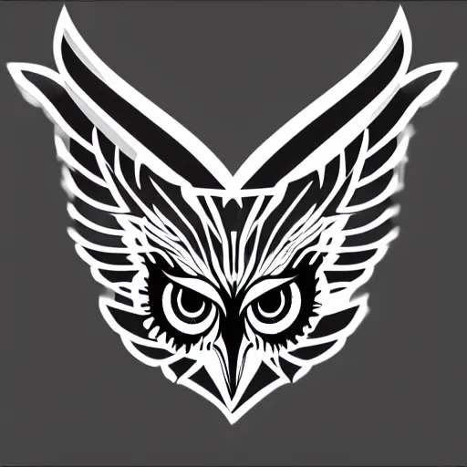 Prompt: badass owl logo 8 k