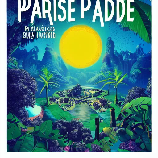 Prompt: paradise world planet