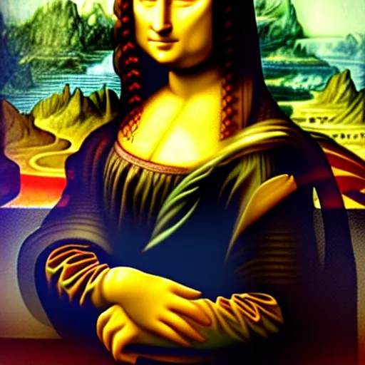 Prompt: cyborg Mona Lisa