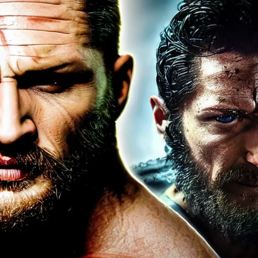 Image similar to Tom Hardy as wolverine very detailed. 4K quality Super Realistic