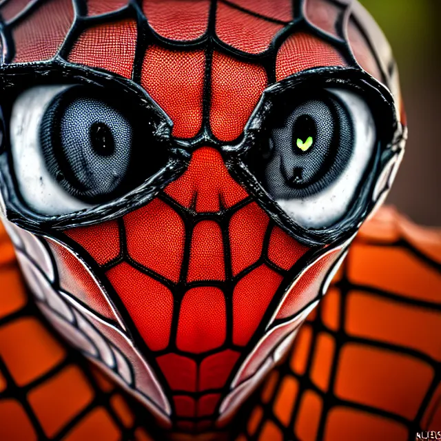 Prompt: man with scary spider face, highly detailed, 8 k, hdr, smooth, sharp focus, high resolution, award - winning photo