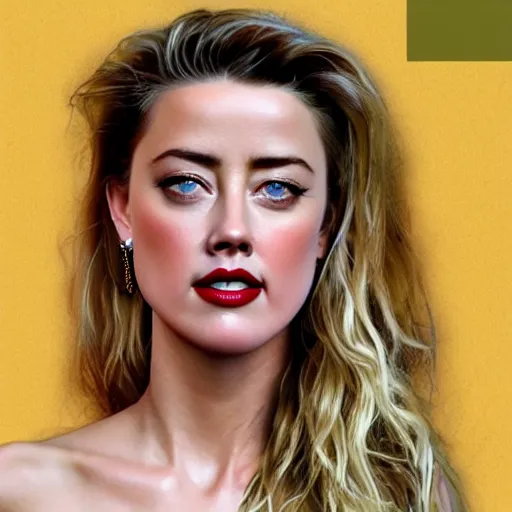 Prompt: amber heard made out of gourd amber heard as a gourd intercross hybrid mix intercross hybrid mix