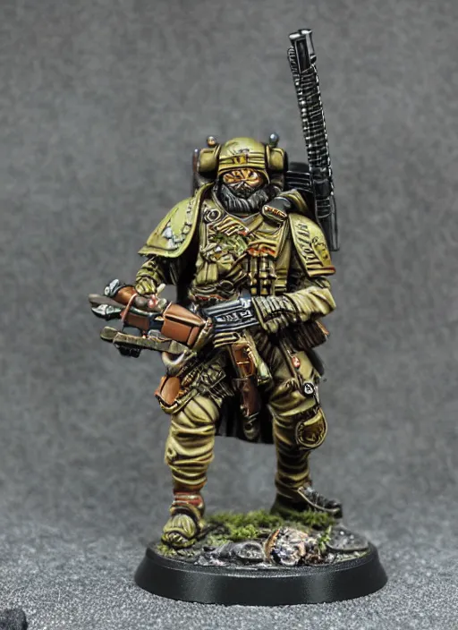 Image similar to 8 0 mm resin detailed miniature of a warhammer 4 0 k viking sniper, product introduction photos, 4 k, full body,