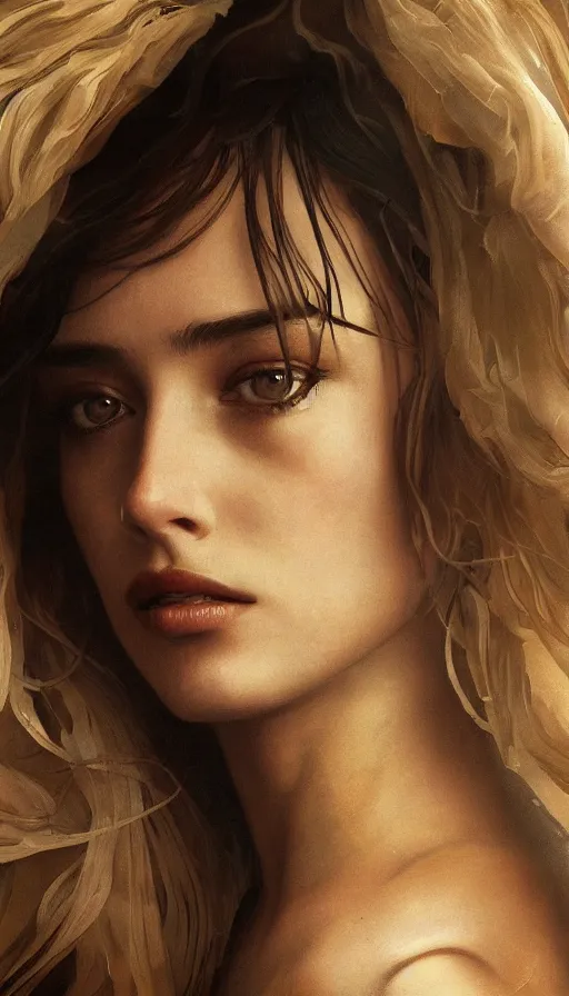 Image similar to young emanuelle beart, lost her heart, fame of thrones, fibonacci, sweat drops, intricate fashion clothing, insane, intricate, highly detailed, surrealistic, digital painting, artstation, concept art, smooth, sharp focus, illustration, unreal engine 5, 8 k, art by artgerm and greg rutkowski and alphonse mucha