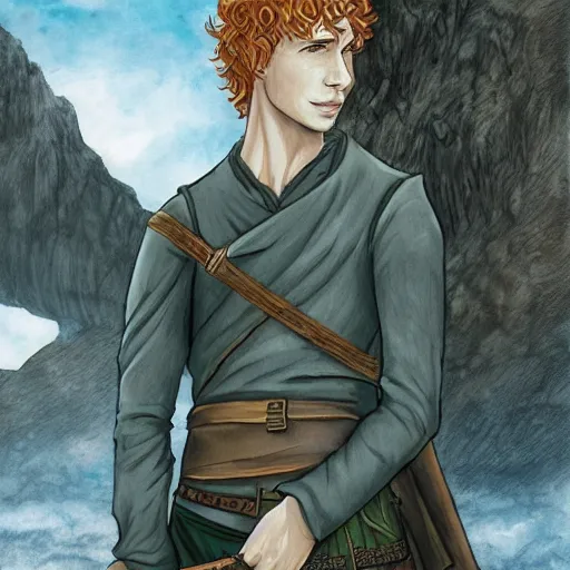 Image similar to Kvothe from The Kingkiller Chronicles