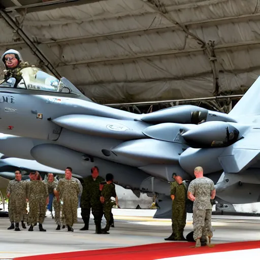 Image similar to Tom cruise as an air-force combat pilot at a military aircraft exhibition, journalistic photography, Flight magazine