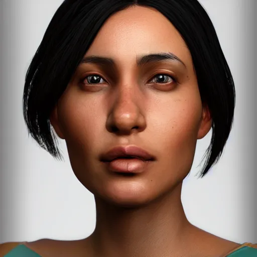 Prompt: hyperrealistic portrait of beautiful, mixed race woman, aged 3 5, photo realistic, dynamic lighting, artstation, poster, volumetric lighting, very detailed face, 4 k, award winning