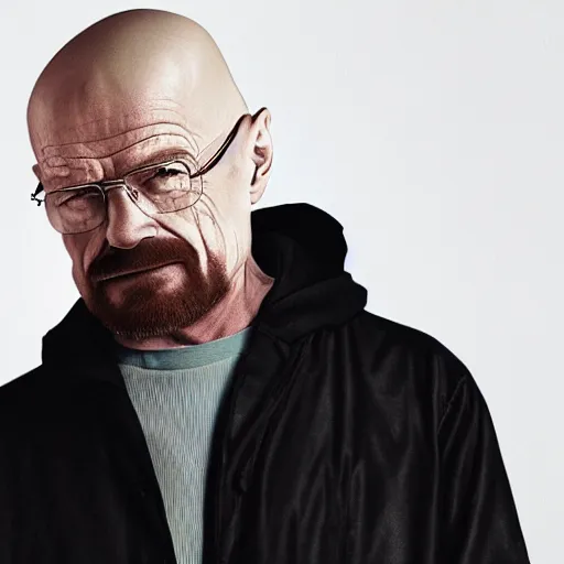 Prompt: walter white in hypebeast clothes