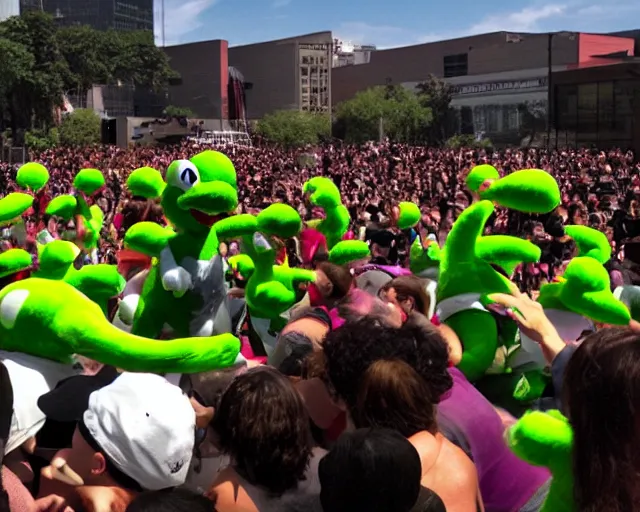 Image similar to yoshi mosh pit