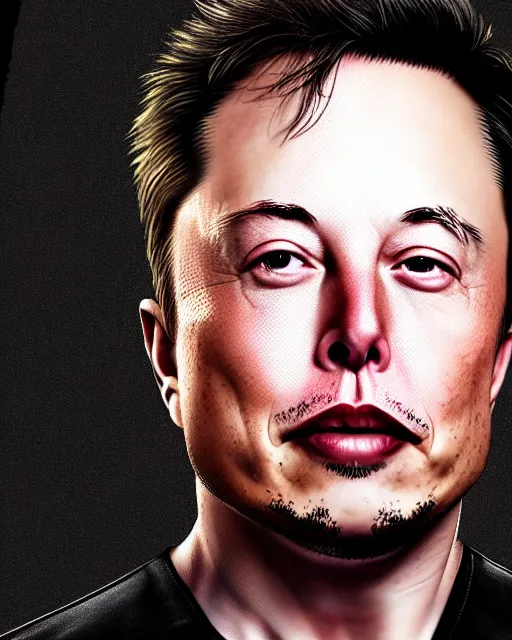 Image similar to A portrait of Elon Musk, highly detailed, trending on artstation, bokeh, 90mm, f/1.4