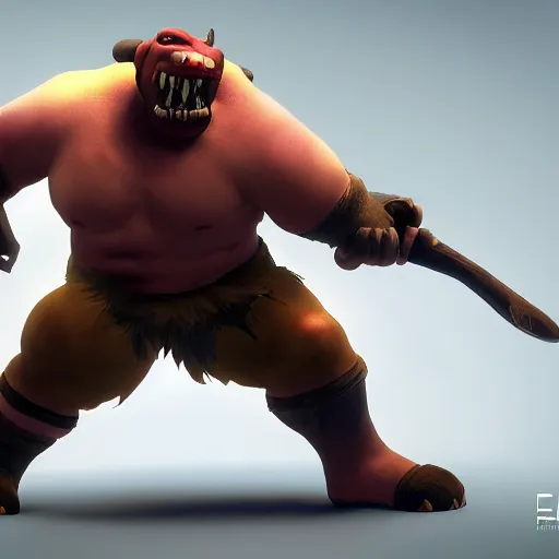 Image similar to pudge from dota 2, CryEngine, 8k