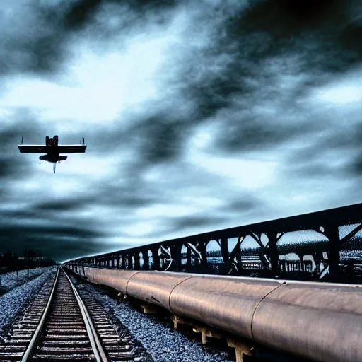 Prompt: train vagon flying through the clouds