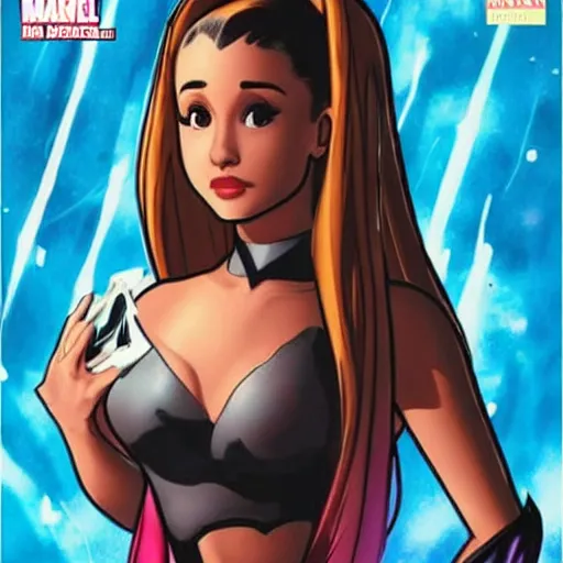 Prompt: ariana grande in marvel comics