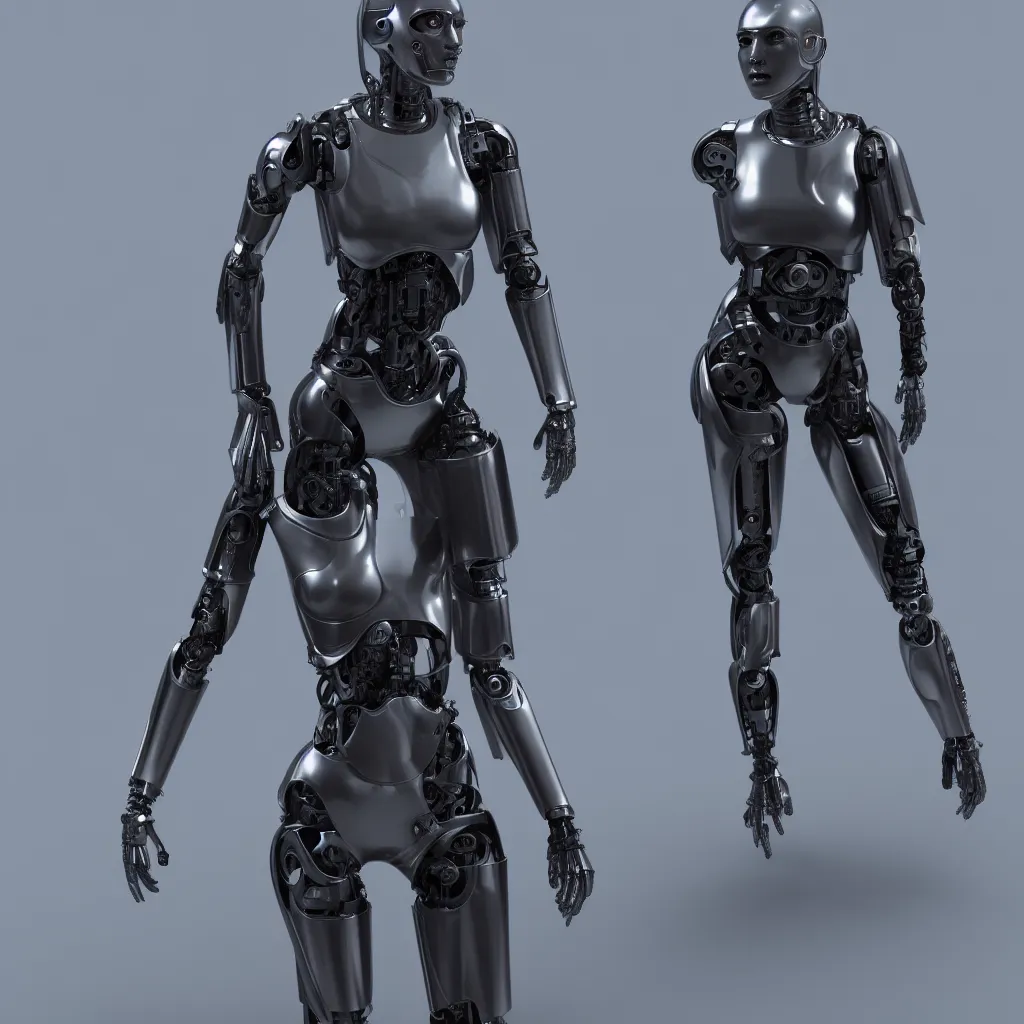 Image similar to hyper realistic s y m b i o s i s, female cyborg ex machina, glossy material hard surface, body armour, octane render, 4 k, volumetric lights