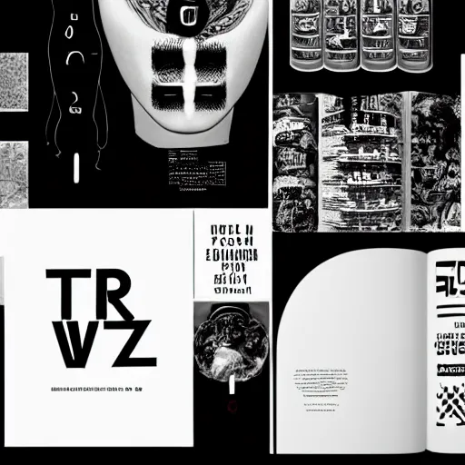 Image similar to black on white graphic design in style of david rudnick, eric hu, guccimaze, acid, y 2 k, 4 k sharpening,