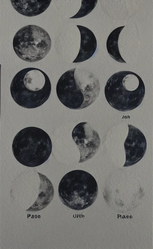 Image similar to phases of the moon