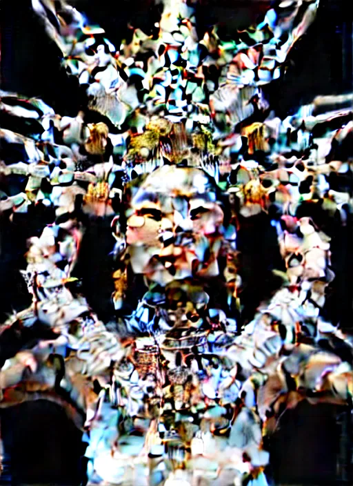 Prompt: absurdly beautiful young thai woman with symmetrical white makeup, wearing an intricate headdress made from bones, wearing large earrings made from white bones, hyperdetailed illustration by irakli nadar and alexandre ferra, intricate linework, in the style of a national geographic portrait, unreal engine 5 highly rendered, global illumination, radiant light, detailed and intricate environment
