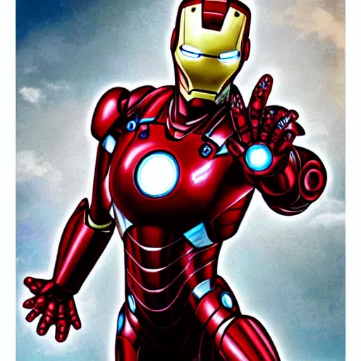 Image similar to female iron man