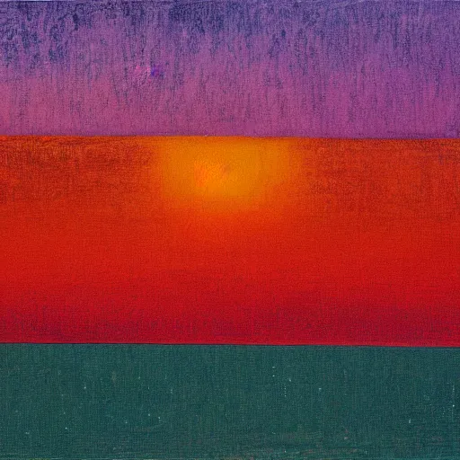 Prompt: an abstract sunset, 8 k, photorealistic, very detailed, by peter doig