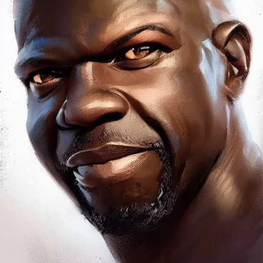 Image similar to “Portrait of Terry Alan Crews by Greg Rutkowski, young, manly, attractive, strong, older brother vibes, highly detailed portrait, scifi, digital painting, artstation, concept art, smooth, sharp foccus ilustration, Artstation HQ”