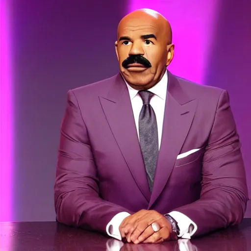 Image similar to Steve harvey under purple light