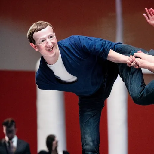 Prompt: mark zuckerberg karate