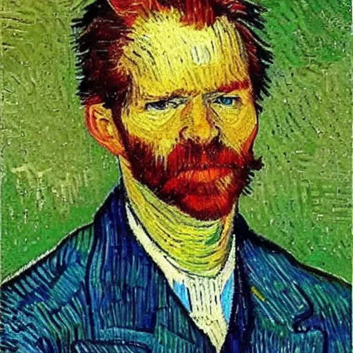 Image similar to edwin rutte in the style of vincent van gogh