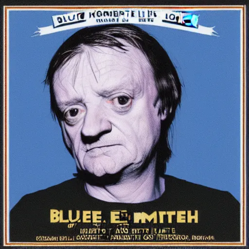 Prompt: mark e smith blue note jazz album cover