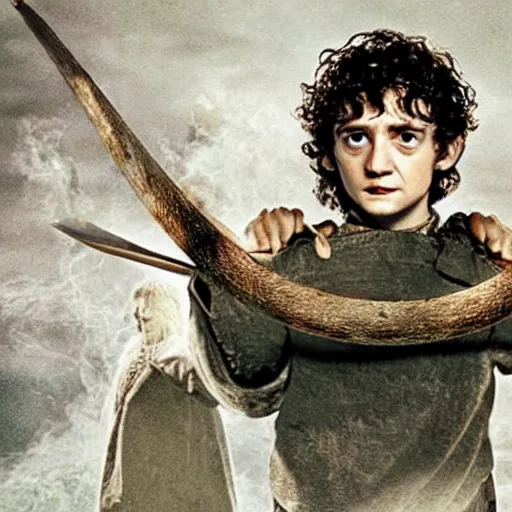 Prompt: alternate universe where frodo didn't destroy the ring