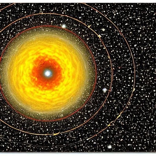 Prompt: 4 d expanding universe flattened in radial direction