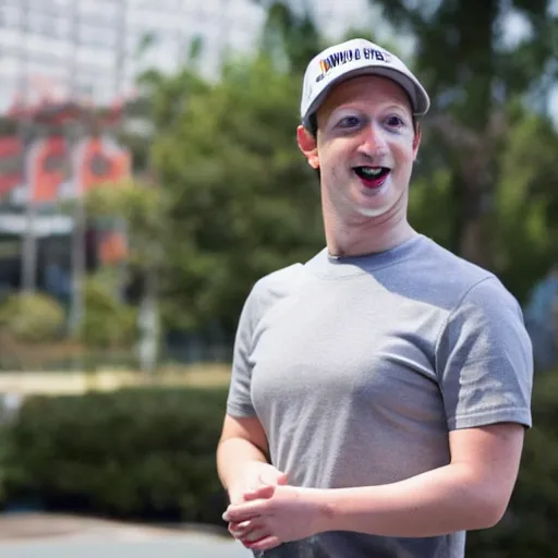 Image similar to Mark Zuckerberg cosplaying as Mario, highly detailed, high quality, HD, 4k, 8k, Canon 300mm, professional photographer, 40mp, lifelike, top-rated, award winning, realistic, sharp, no blur, edited, corrected, trending