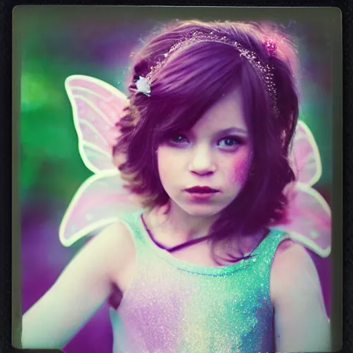 Image similar to Polaroid photograph of a beautiful fairy princess, blurry, XF IQ4, 150MP, 50mm, F1.4, ISO 200, 1/160s, Adobe Lightroom, photolab, Affinity Photo, PhotoDirector 365,