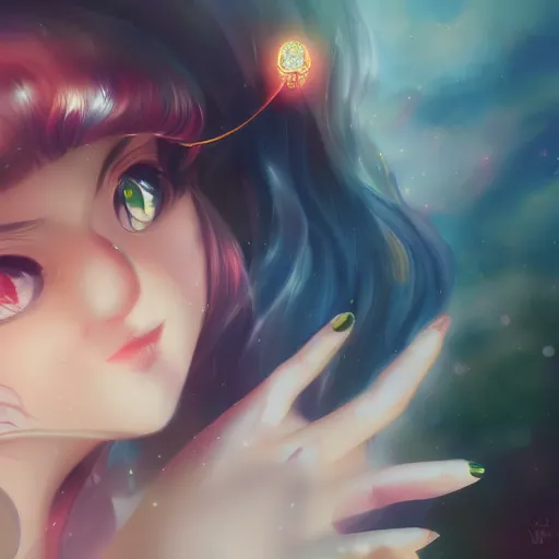 Prompt: Sailor Moon art Portrait, trending on artstation, drawn by WLOP