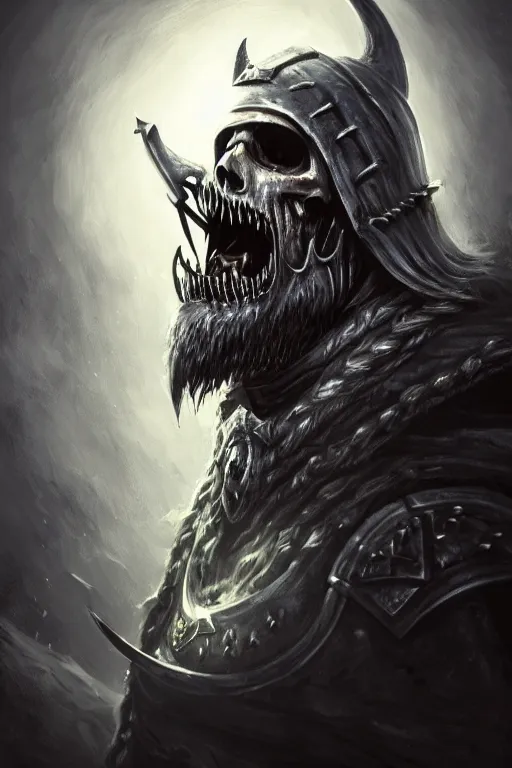 Image similar to an undead viking lich king eating a banana, wide angle, super highly detailed, professional digital painting, artstation, concept art, smooth, sharp focus, no blur, no dof, extreme illustration, Unreal Engine 5, Photorealism, HD quality, 8k resolution, cinema 4d, 3D, beautiful, cinematic, art by artgerm and greg rutkowski and alphonse mucha and loish and WLOP