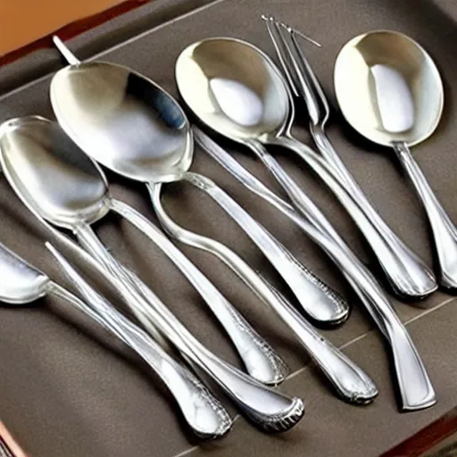 Image similar to silverware for aliens