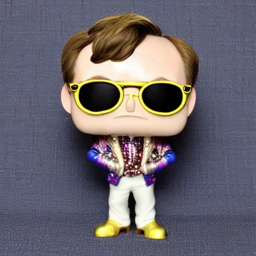 Prompt: Elton John funko pop