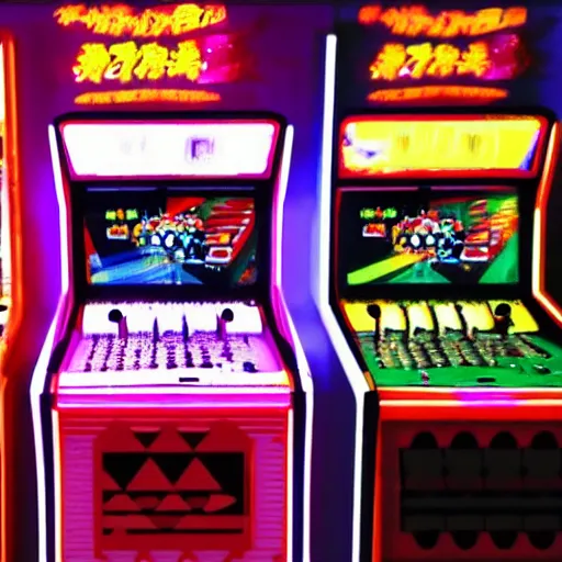 Image similar to a ddr machine with people playing it in the year 1 9 9 9 in japan, photorealistic, ultra realistic, hd, 8 k