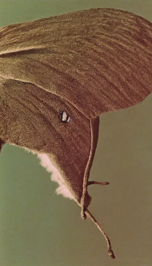 Image similar to 7 0 s movie still of a horse moth, cinestill 8 0 0 t 3 5 mm eastmancolor, heavy grain, high quality, high detail