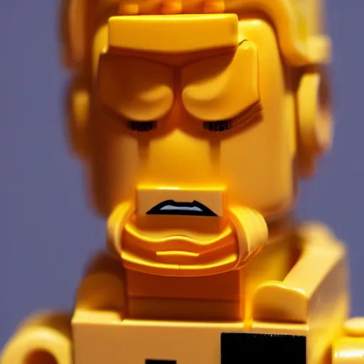 Image similar to Hyperrealistic Lego man, DSLR photo