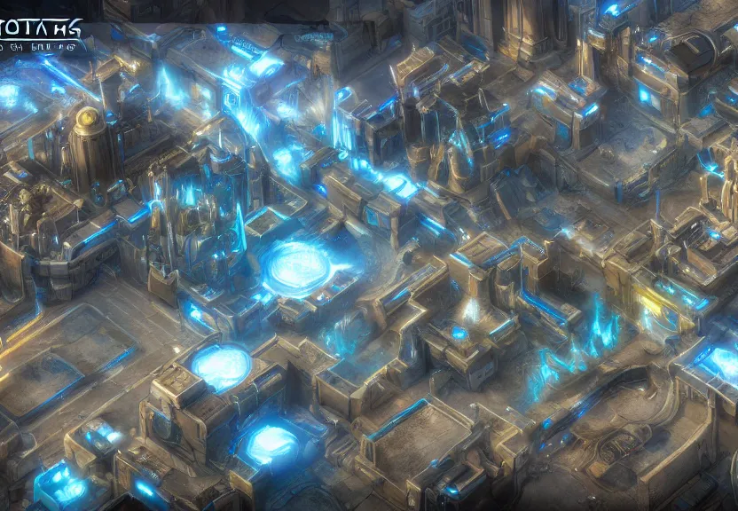 Image similar to protoss city beautiful art uhd 4 k, artstation, hdr, 4 k, incredible detail, cinematic lighting, unreal engine 5