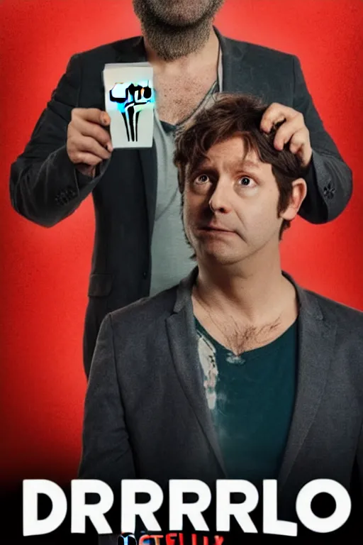 Image similar to poster for a netflix drongo show called drongo, tv show drongo poster